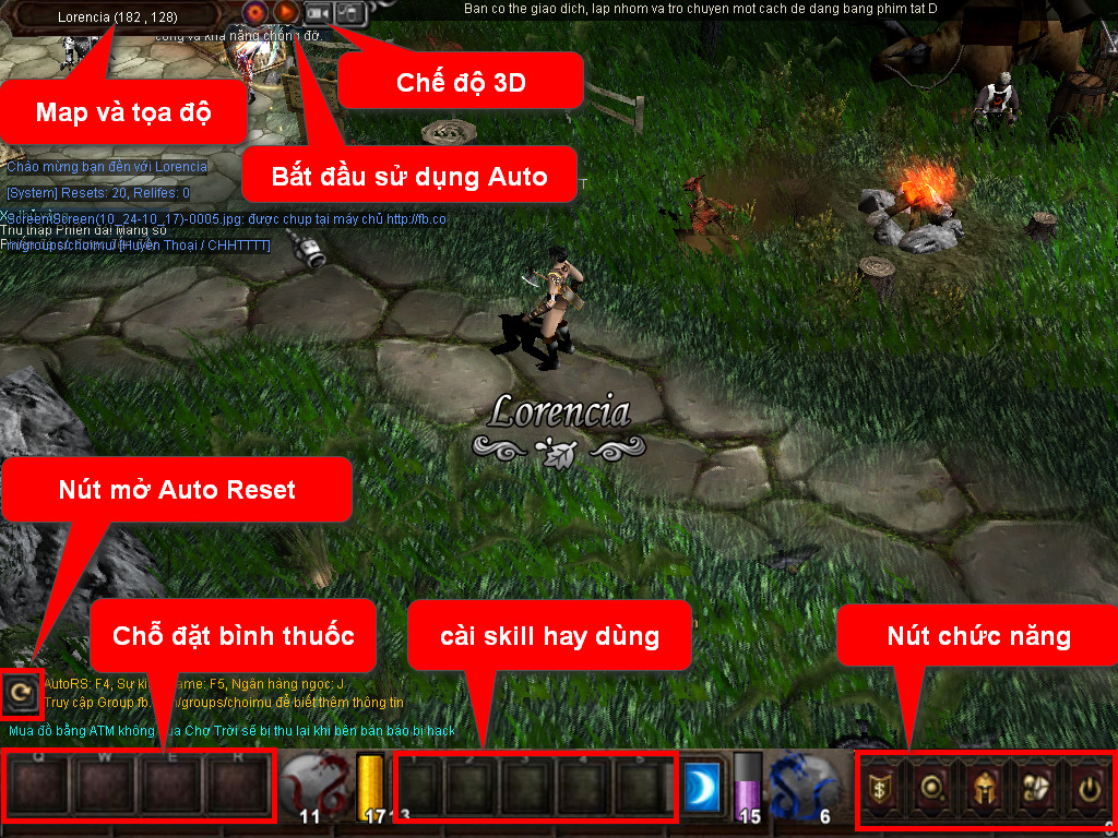 Chức năng chính của Game MU Đấu Sĩ